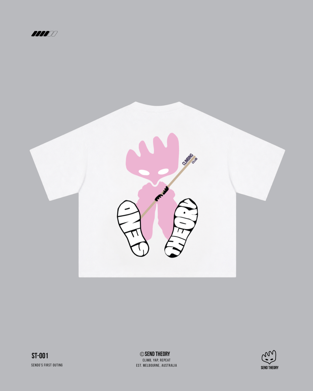 Sendo - White Boxy Oversized Tee